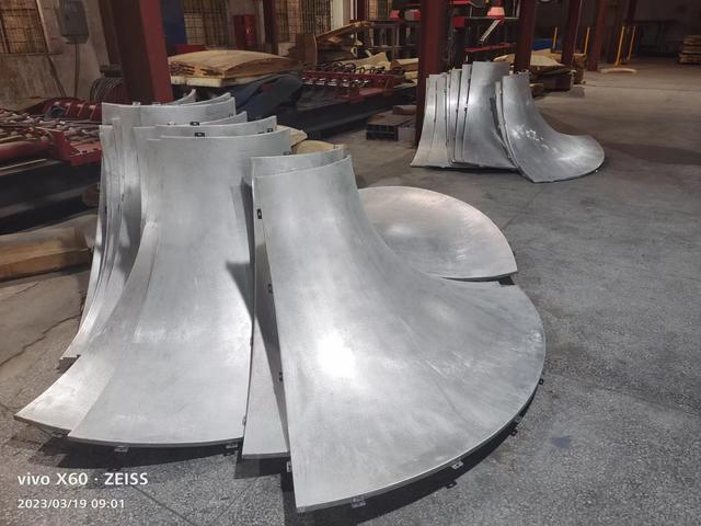 aluminum double curved panel