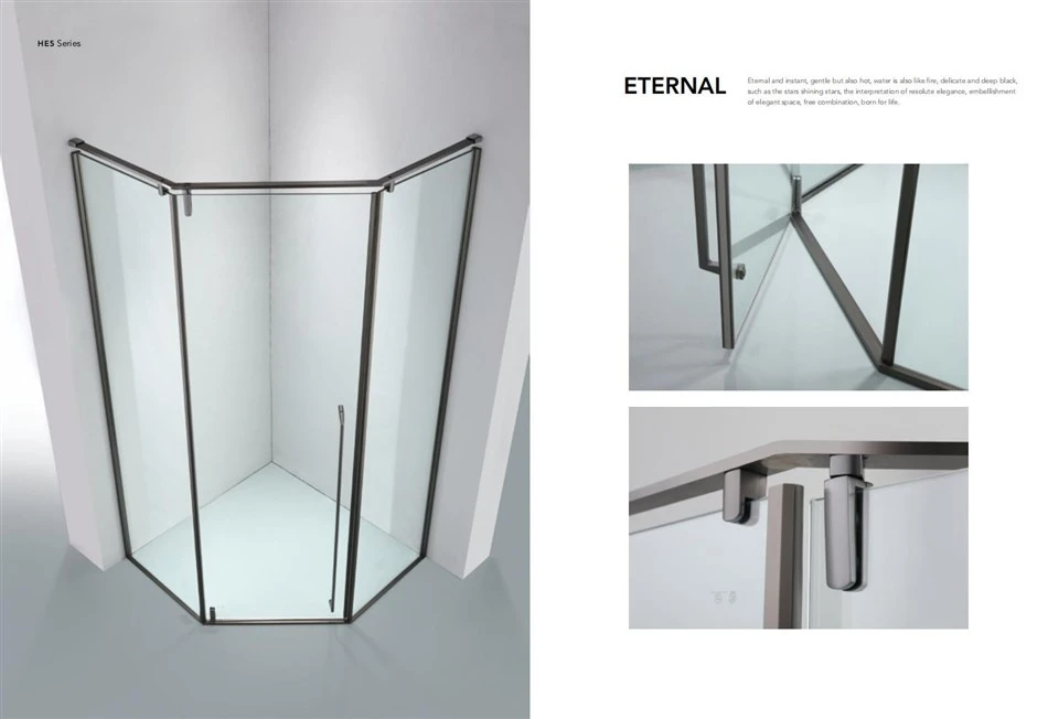 Tempered Clear Glass Casement Door Shower Room Tempered Clear Glass Casement Door Shower Room
